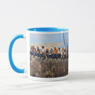 Mittagessen auf einem Wolkenkratzer 1932 NYC Remas Tasse