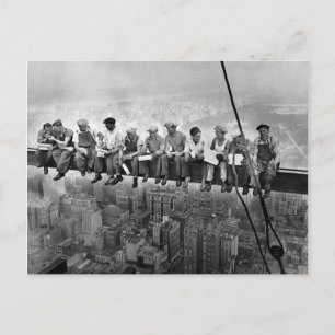 Mittagessen auf einem Wolkenkratzer - New York - 1 Postkarte