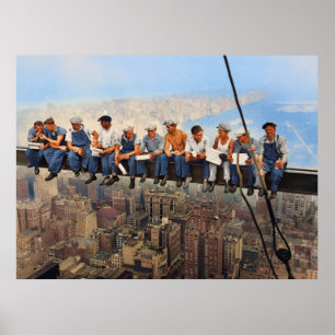 Mittagessen auf einem Wolkenkratzer Remastered 193 Poster