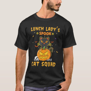 Mittagessen-Dame Gruselkatzen-Truppe Für Mittagess T-Shirt