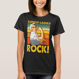 Mittagessen Damen Rock Cafeteria Arbeiterin Lunch T-Shirt
