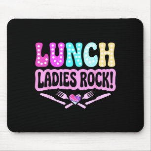 Mittagessen Damen rocken Mittagessen Dame Squad gr Mousepad