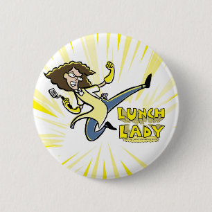Mittagessen-Damenknopf Button