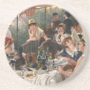 Mittagessen der Bootsgesellschaft Vintage - Renoir Sandstein Untersetzer