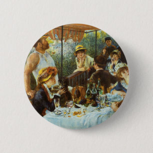 Mittagessen der Bootsmannschaft von Pierre Renoir Button