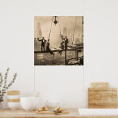 Mittagessen der Eisenarbeiter auf der 32. Etage Poster (Küche)