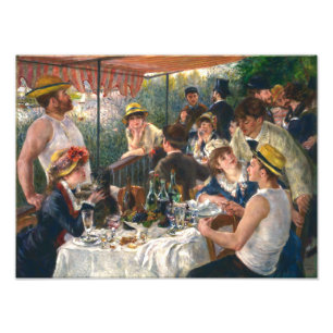 Mittagessen der Ruderpartie Renoir Fotodruck
