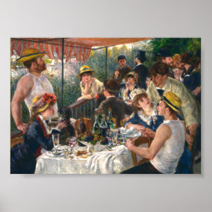 Mittagessen der Ruderpartie Renoir Poster