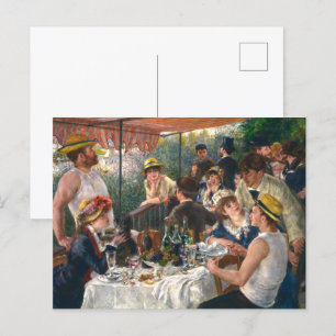 Mittagessen der Ruderpartie Renoir Postkarte