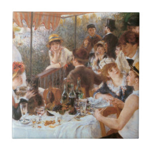 Mittagessen des Bootfahrt-Party Fliese
