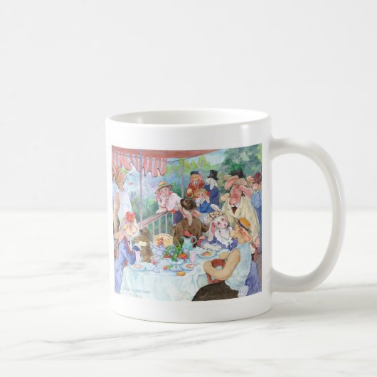 Mittagessen des Häschen-Party Kaffeetasse (Rechts)
