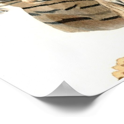 Mittagessen - Großes Horned Owl Poster (Ecke)