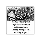 Mittagessen Gummistempel (Prägung)