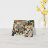 Mittagessen im Boot-Party Vintag Renoir Karte (Gelbe Blume)