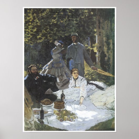 Mittagessen im Gras, 1865 Poster (Vorne)