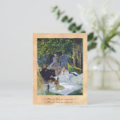 Mittagessen im Gras, Center Panel Claude Monet Postkarte (Stehend Vorderseite)