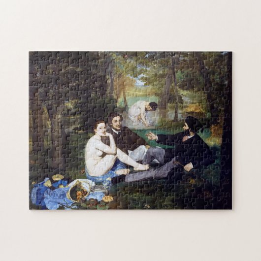 Mittagessen im Gras, Manet Puzzle (Horizontal)