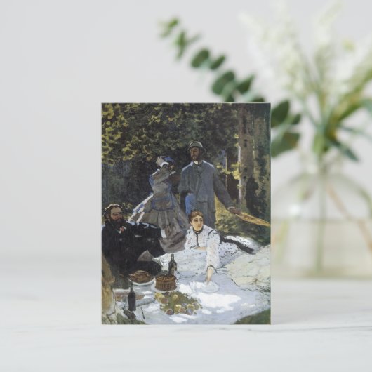 Mittagessen im Gras Postkarte (Stehend Vorderseite)