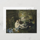 Mittagessen im Gras von Edouard Manet Postkarte (Vorne/Hinten)