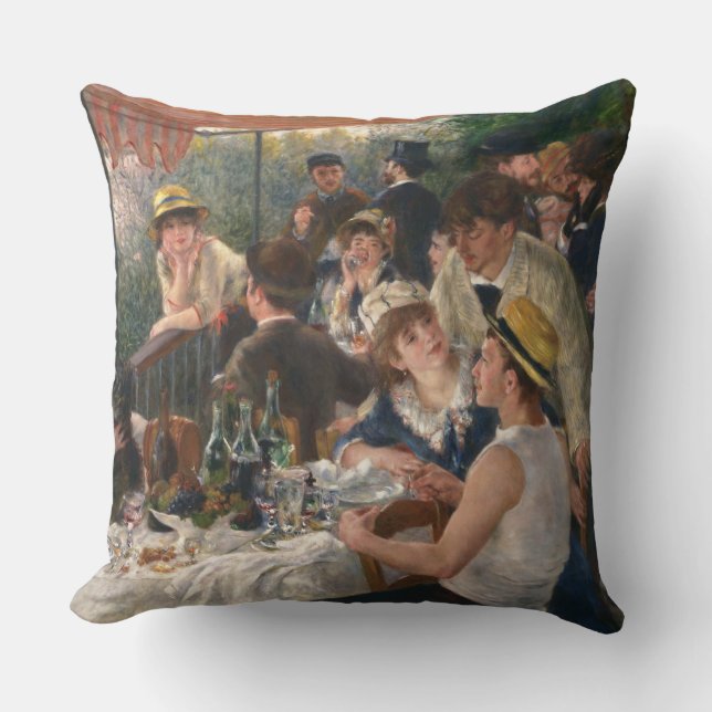 Mittagessen im Party - Auguste Renoir Kissen (Vorderseite)