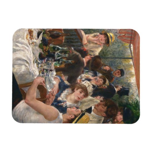 Mittagessen im Party - Auguste Renoir Magnet (Horizontal)