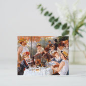 Mittagessen im Party Postkarte (Stehend Vorderseite)