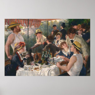 Mittagessen im Party von Pierre A. Renoir Poster