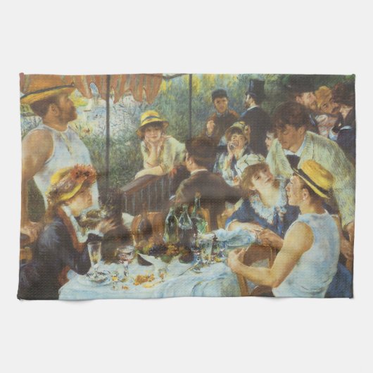 Mittagessen im Party von Pierre Renoir Handtuch (Horizontal)