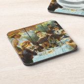 Mittagessen im Party von Pierre Renoir Untersetzer (Linke Seite)