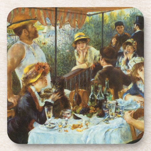 Mittagessen im Party von Pierre Renoir Untersetzer (Vorderseite)