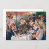 Mittagessen im Party von Renoir Dankeskarte (Vorne/Hinten)