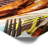 Mittagessen in Barcelona Spanien Poster (Ecke)