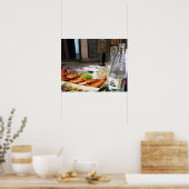 Mittagessen in Barcelona Spanien Poster (Küche)
