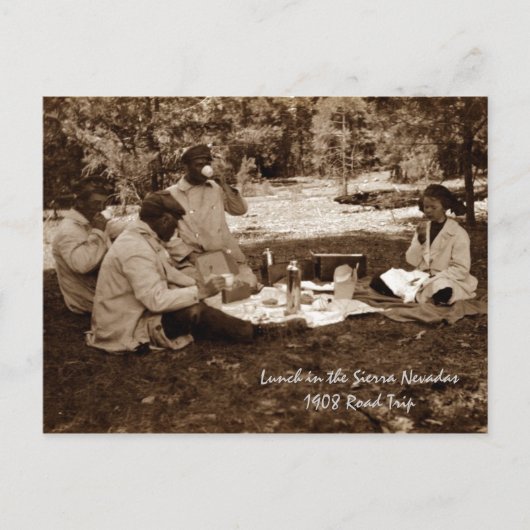 Mittagessen in Sierra Nevada Mts Postkarte (Vorderseite)