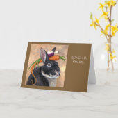 Mittagessen ist auf meiner Grußkarte Karte (Gelbe Blume)