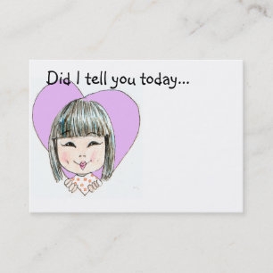 Mittagessen-Kasten-Liebe-Anmerkung - besonders Visitenkarte