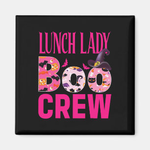 Mittagessen Lady Boo Crew Pumpkin Breast Cancer Ha Magnet