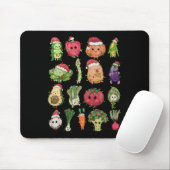 Mittagessen Lady Gemüse Lebensmittel Weihnachtsbau Mousepad (Mit Mouse)