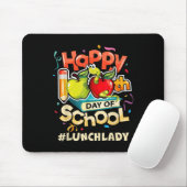 Mittagessen Lady Happy 100. Tag der Schule Mousepad (Mit Mouse)