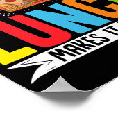 Mittagessen Lady Life ist großartig Mittagessen ma Poster (Ecke)