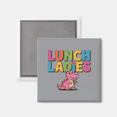 Mittagessen Lady Rawsome Magnet (Vorderseite/Rückseite)