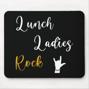 Mittagessen Ladys Rock Mousepad