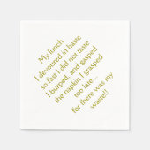 Mittagessen Limerick Serviette (Vorderseite)