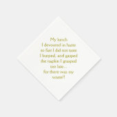 Mittagessen Limerick Serviette (Ecke)