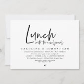 Mittagessen mit den Neugeborenen, glücklich immer  Einladung (Vorderseite)