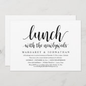 Mittagessen mit den Neuvermählten, Hochzeitsfeiern Einladung (Vorne/Hinten)