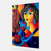 Mittagessen mit Farben Acrylschild (Winkel)