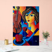 Mittagessen mit Farben Acrylschild (Hochzeit)