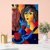 Mittagessen mit Farben Acrylschild (Hochzeit)