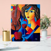 Mittagessen mit Farben Acrylschild (Hochzeit)
